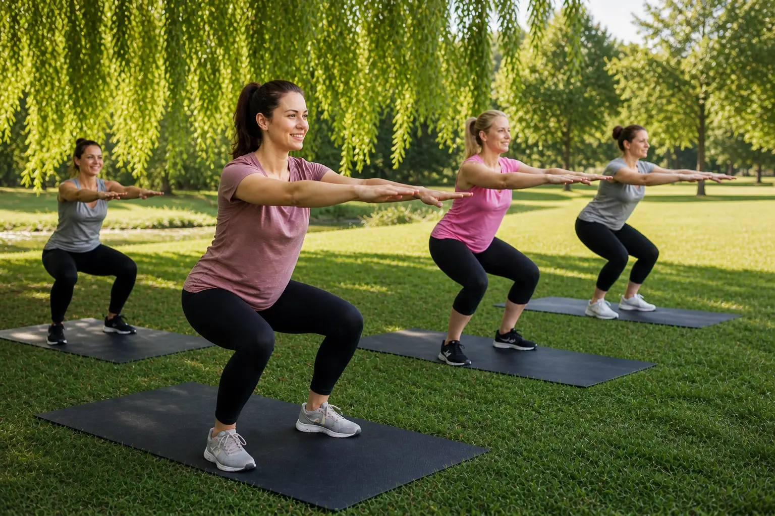 Mums doing functional training